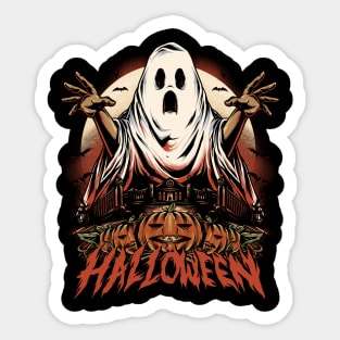 Boo - Happy Halloween Sticker